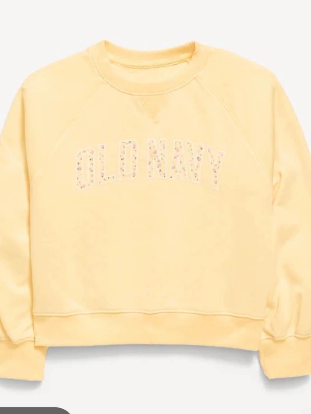 Old Navy Yellow Crewneck Sweatshirt